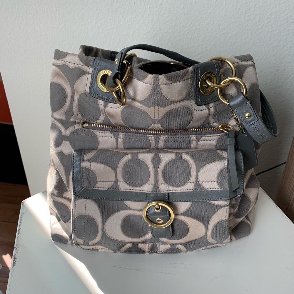 Coach Penelope Signature Print Tote Bag